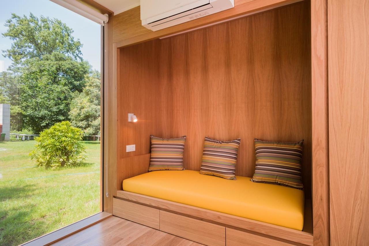 Bungalow Camping Los Manzanos Santa Cruz de Oleiros Luaran gambar