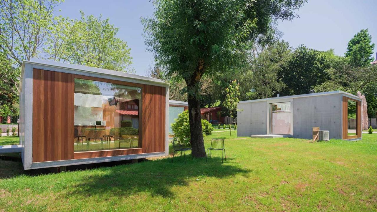 Bungalow Camping Los Manzanos Santa Cruz de Oleiros Luaran gambar